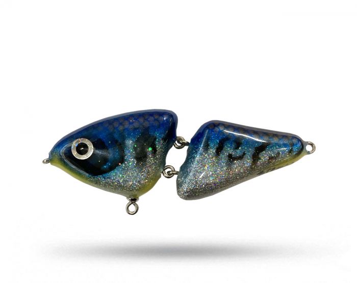 Billow Cautus Jointed Regular - Blue Silver Tiger i gruppen Fiskedrag / Jerkbaits hos Örebro Fiske & Outdoor AB (Cautus-Join R Blue Silv)